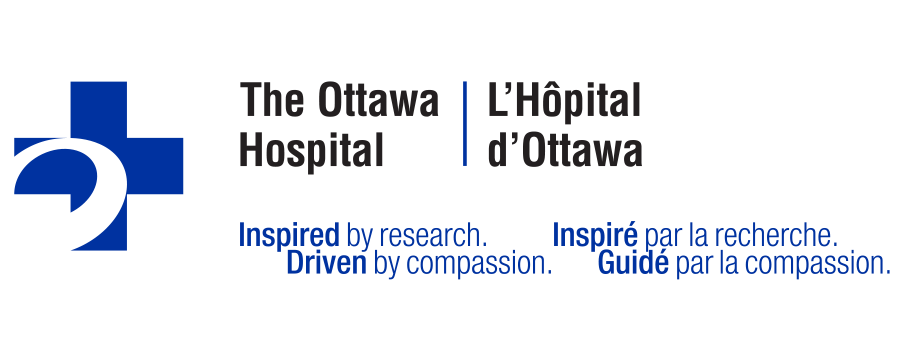 Logo of The Ottawa Hospital: Inspired by research. Driven by compassion. | Inspiré par la recherche. Guidé par la compassion.