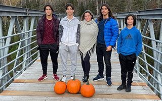 Michele Juma (third from left) and her family 