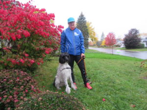 Donna Jakowec with her dog