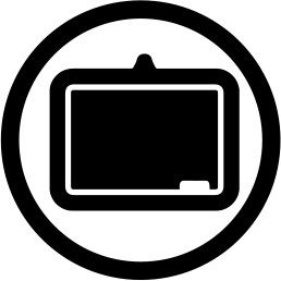 a black board icon