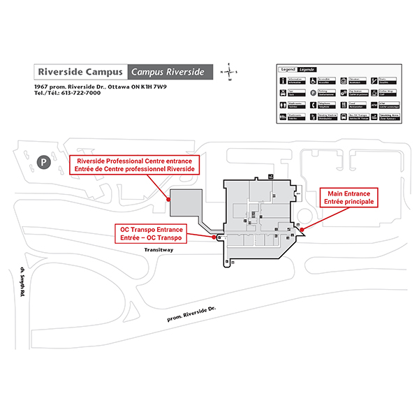 Plan du campus Riverside
