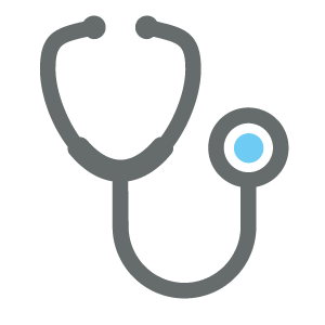 Illustration of a stethoscope