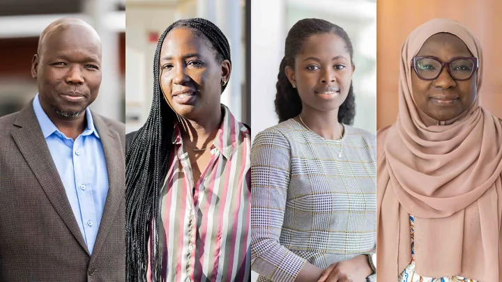 From left to right: Ajak Mabior Ajang, Christine Nwosu-McDuke, Jennifer Oraka and Kudirat Salam-Alada