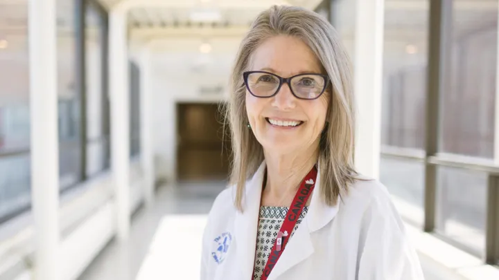A portrait of advanced Practice Nurse Sheryl McDiarmid smiling.