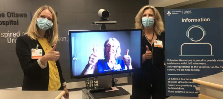New virtual Information Desk connects patients and volunteers during COVID-19