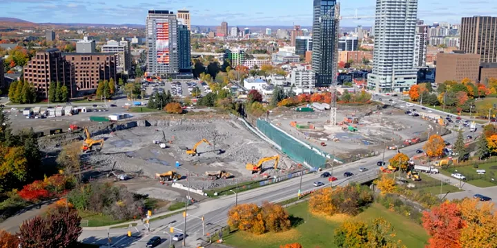 La construction du nouveau campus est un point d’ancrage économique pour la collectivité