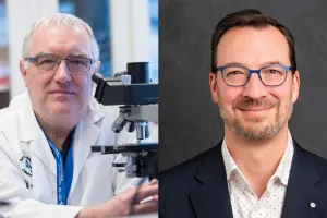 Dr. John Bell (left) and Stephen Beckta (right).