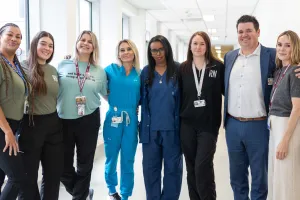 Members of the Sexual Assault and Partner Abuse Care Program team at the Civic Campus.