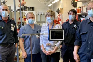 How are millwrights making video chatting easier for COVID-19 patients?