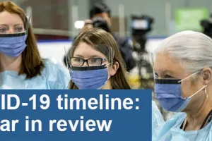 COVID-19 timeline: A year in review