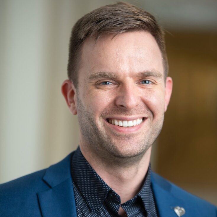 A portrait of Kyle Gantner, Clinical Manager of the ICU at The Ottawa Hospital’s Civic Campus