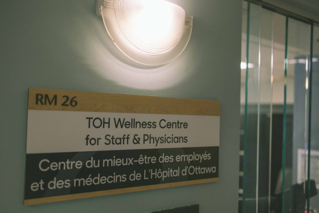 Wellness Centre sign