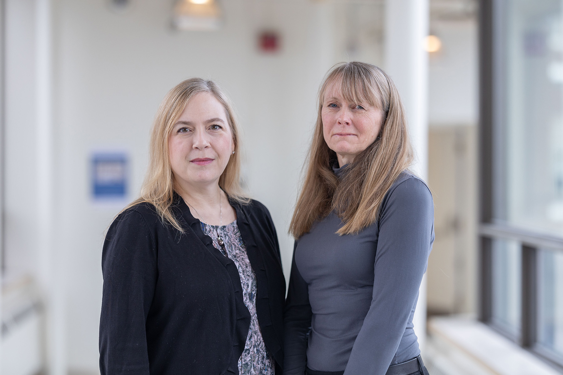 Dr. Hélène Gagné (left), gynecologist and Regional Cervical Screening and Colposcopy Lead, and Dr. Anna Wilkinson (right), family physician and general practitioner-oncologist.