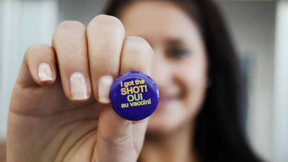 Get the flu shot (influenza vaccine), not the flu!
