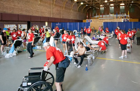 Medical volunteers treated 115 runners in the Cartier Drill Hall last year – fewer than usual because the weather was cooler.
