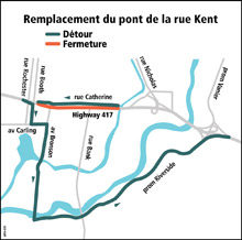 Kent Street Closure Map