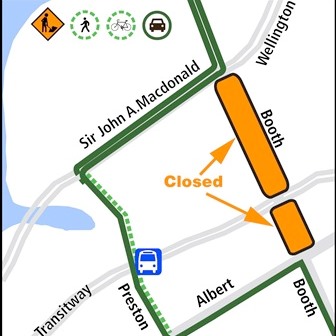 Preston Detour Map