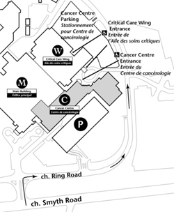 Cancer Center map