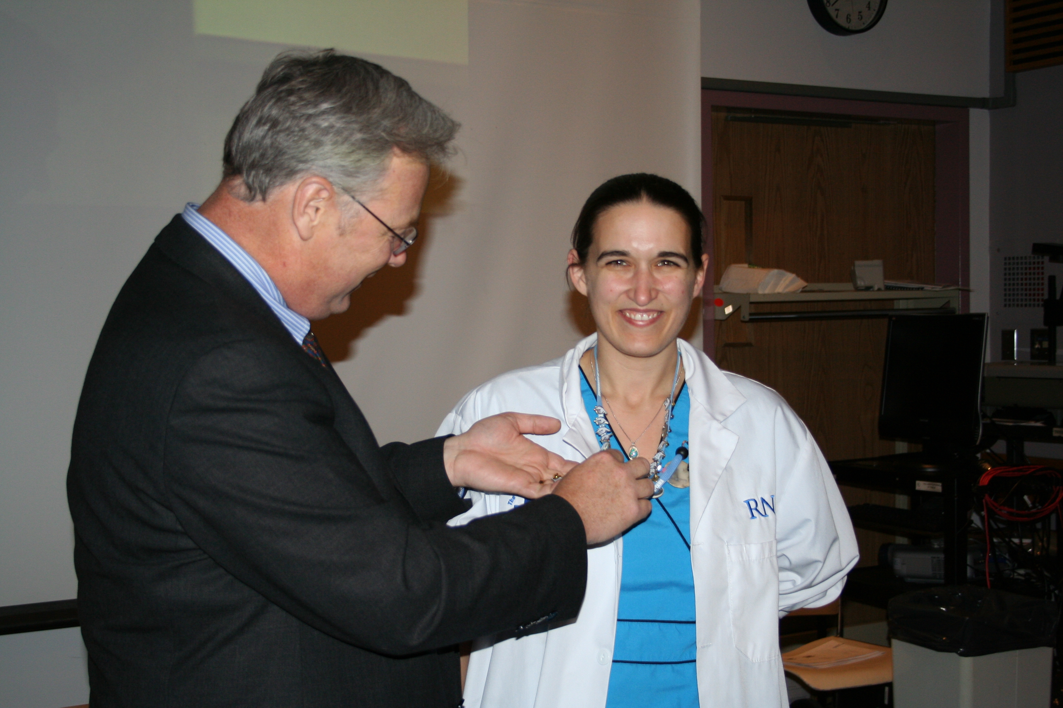 Wereley Annie & Dr Kitts pinning
