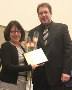 Patient Ian Asquith (r), Maureen McGrath