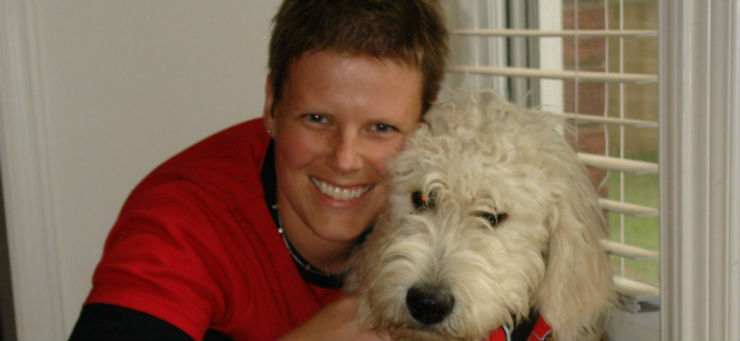 Image of Heather Harris and her dog