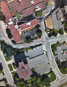 Double head parking meters map