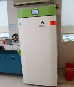 The new research deep freezer