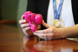 Hands with 3D printing model