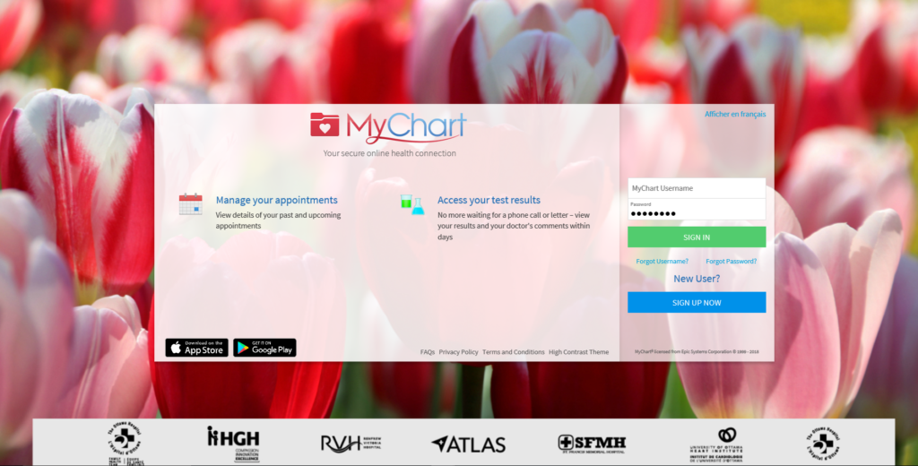 MyChart login