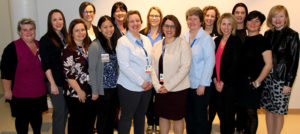 Yvonne Wilson, front row, centre, and Ann Mitchell, directly to Wilson's left, were part of a talented group of nurses