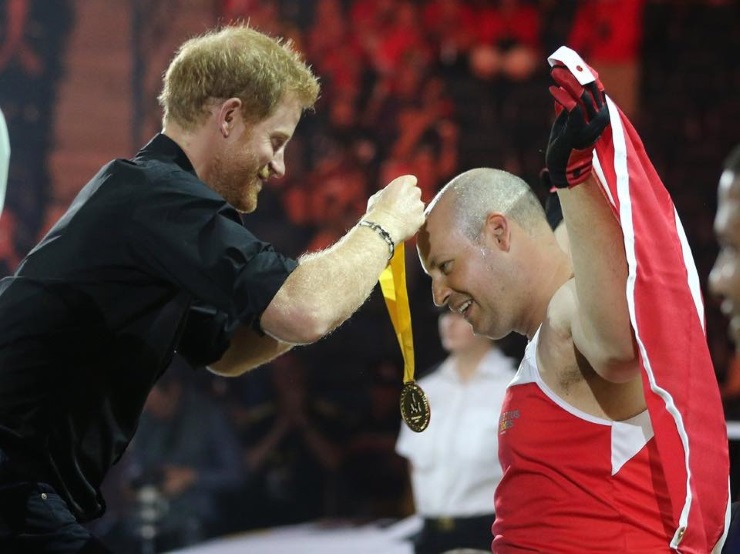 Mike Trauner with Prince Harry Photo