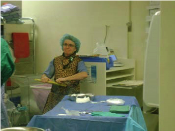 a nurse in an operating room