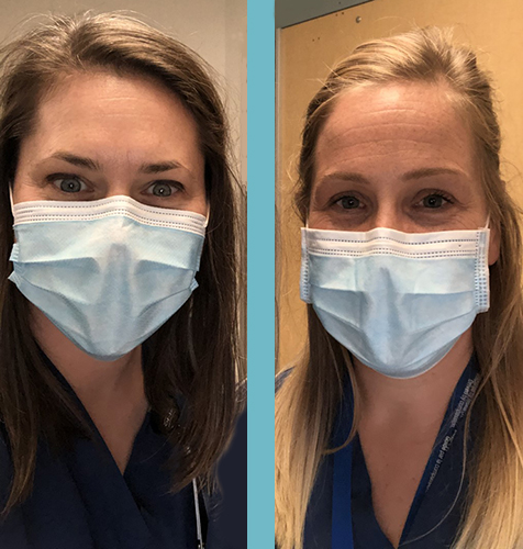 Lindsey Davis, RN (left) and Karine Gaudreau, RPN