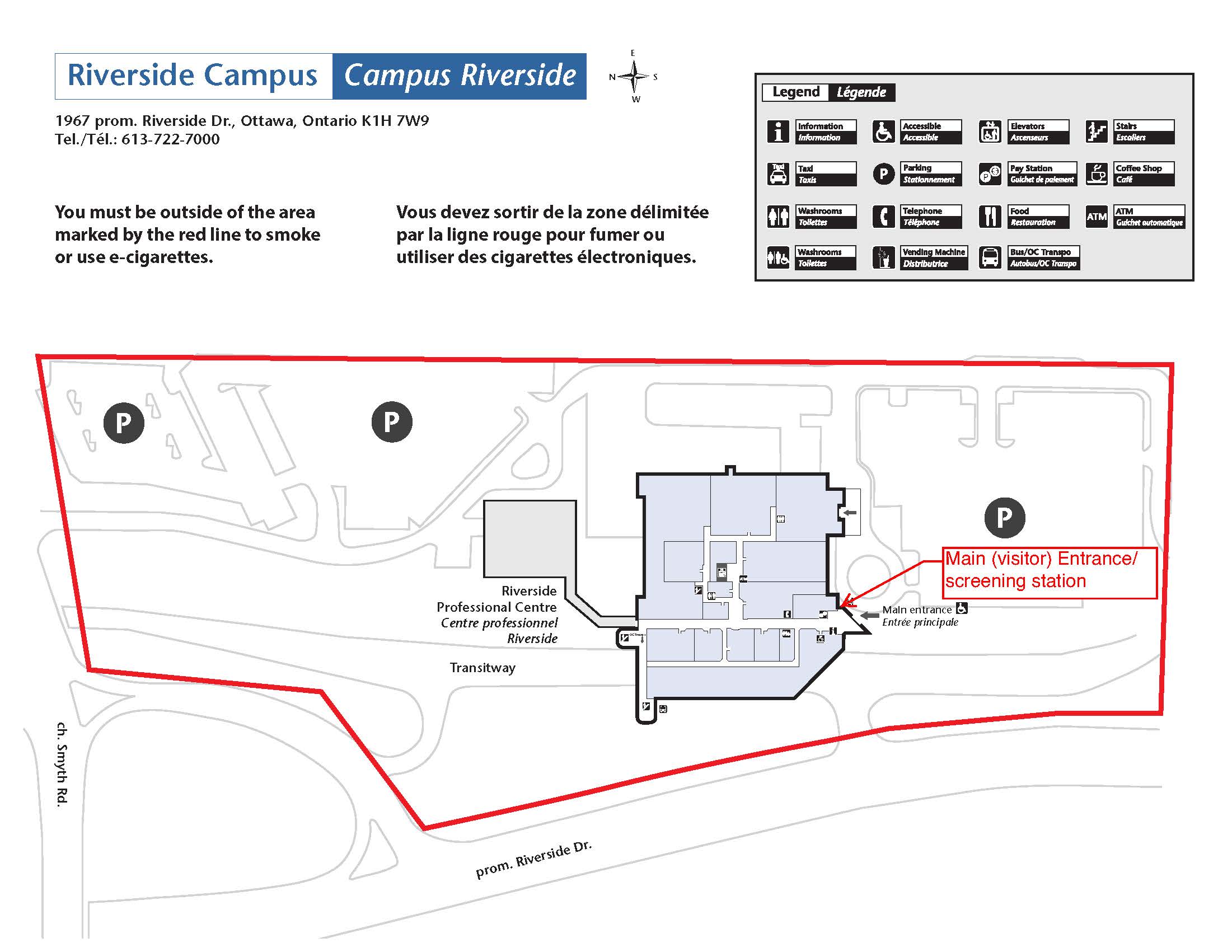 Ottawa Hospital Riverside Campus Map