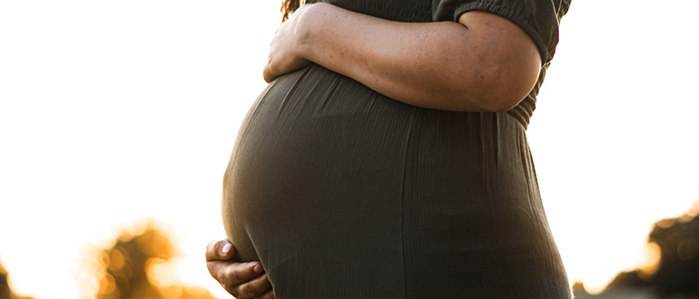 Une femme en gestation