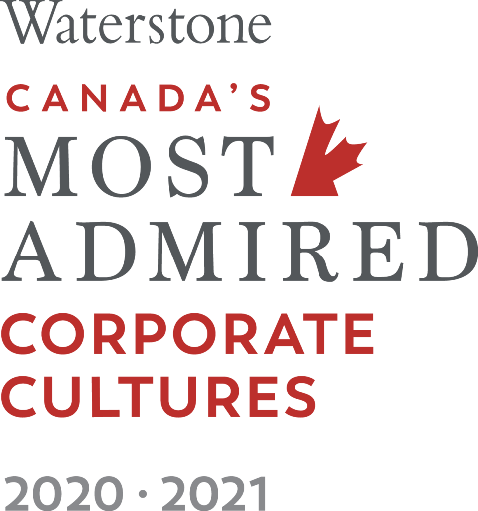 Waterstone Canada's Most Admired Corporate Cultures 2020-2021