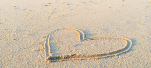 Sand heart symbol