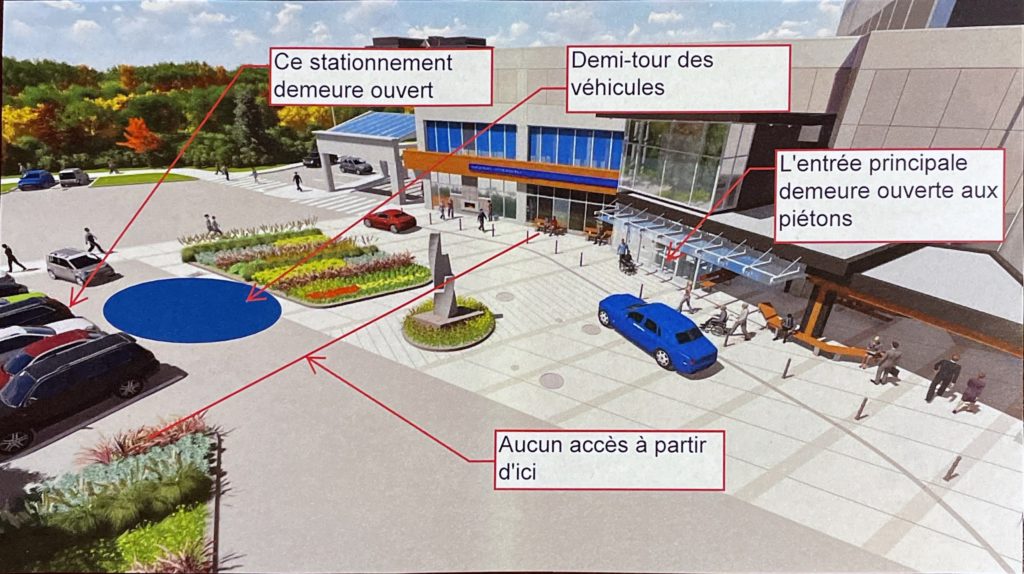 Rond-point de l’entrée principale du Campus Général