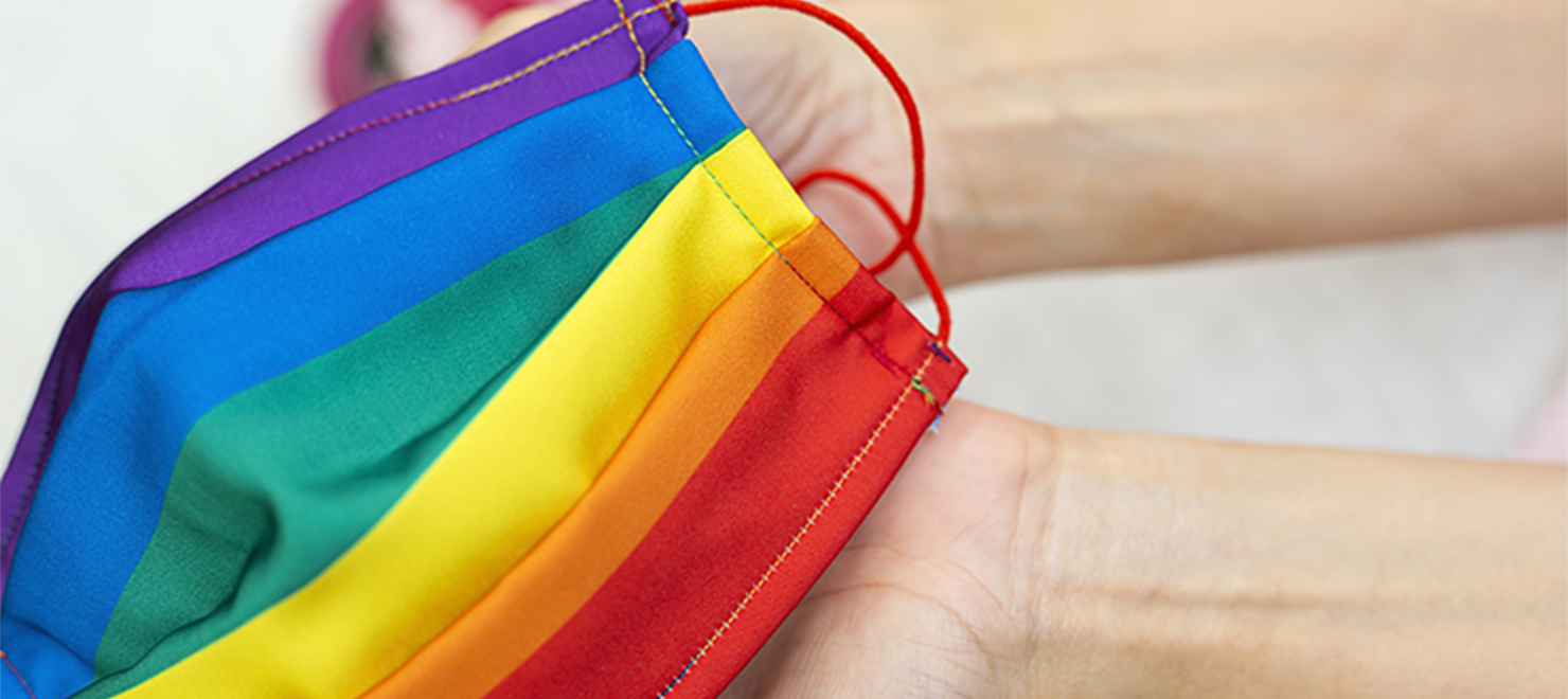 Pride rainbow mask