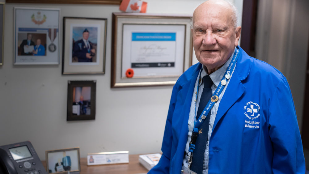 Stefan Mayer in his office at the Riverside Campus