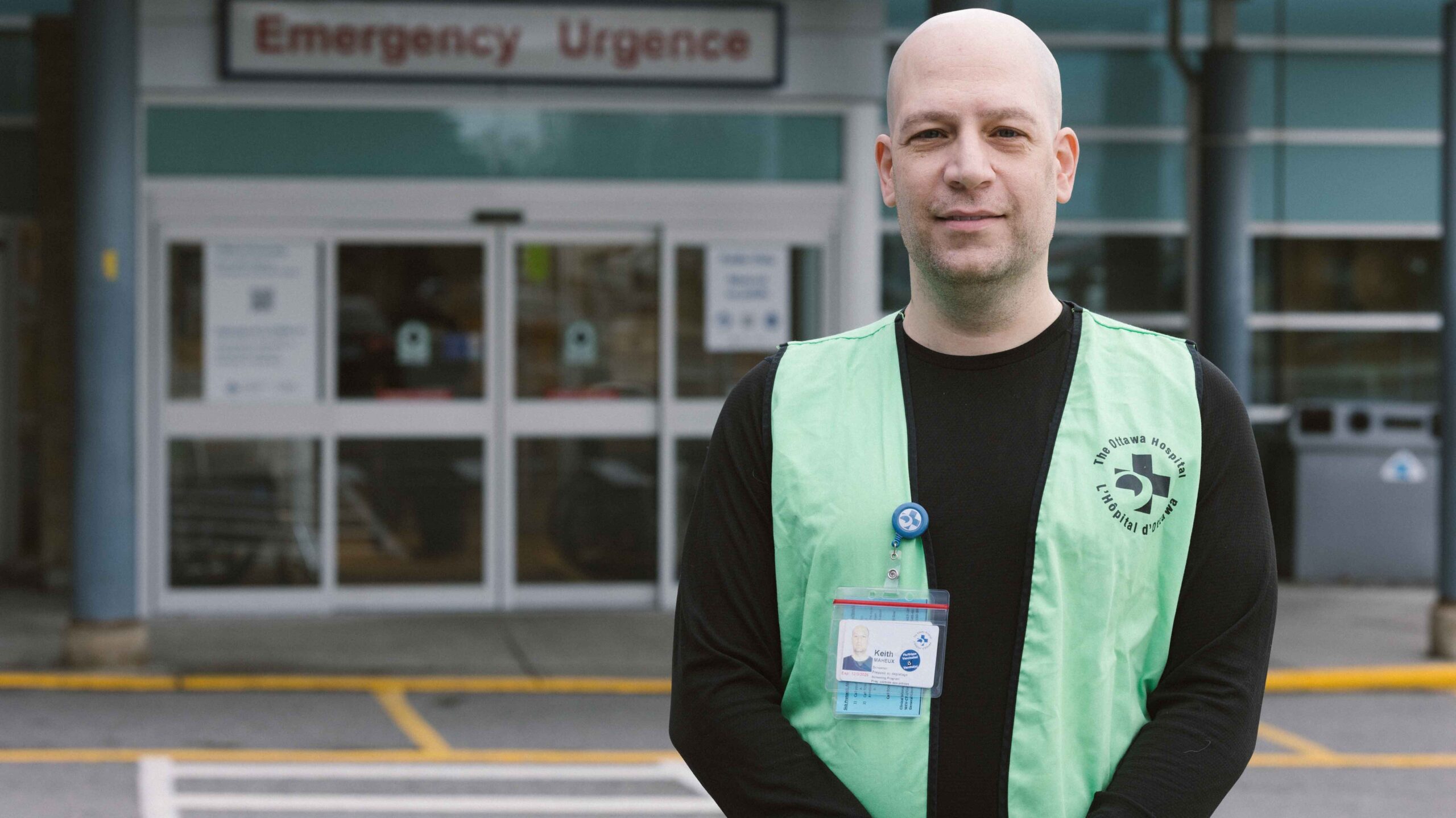 Keith Maheux, hospital support aide and future nurse