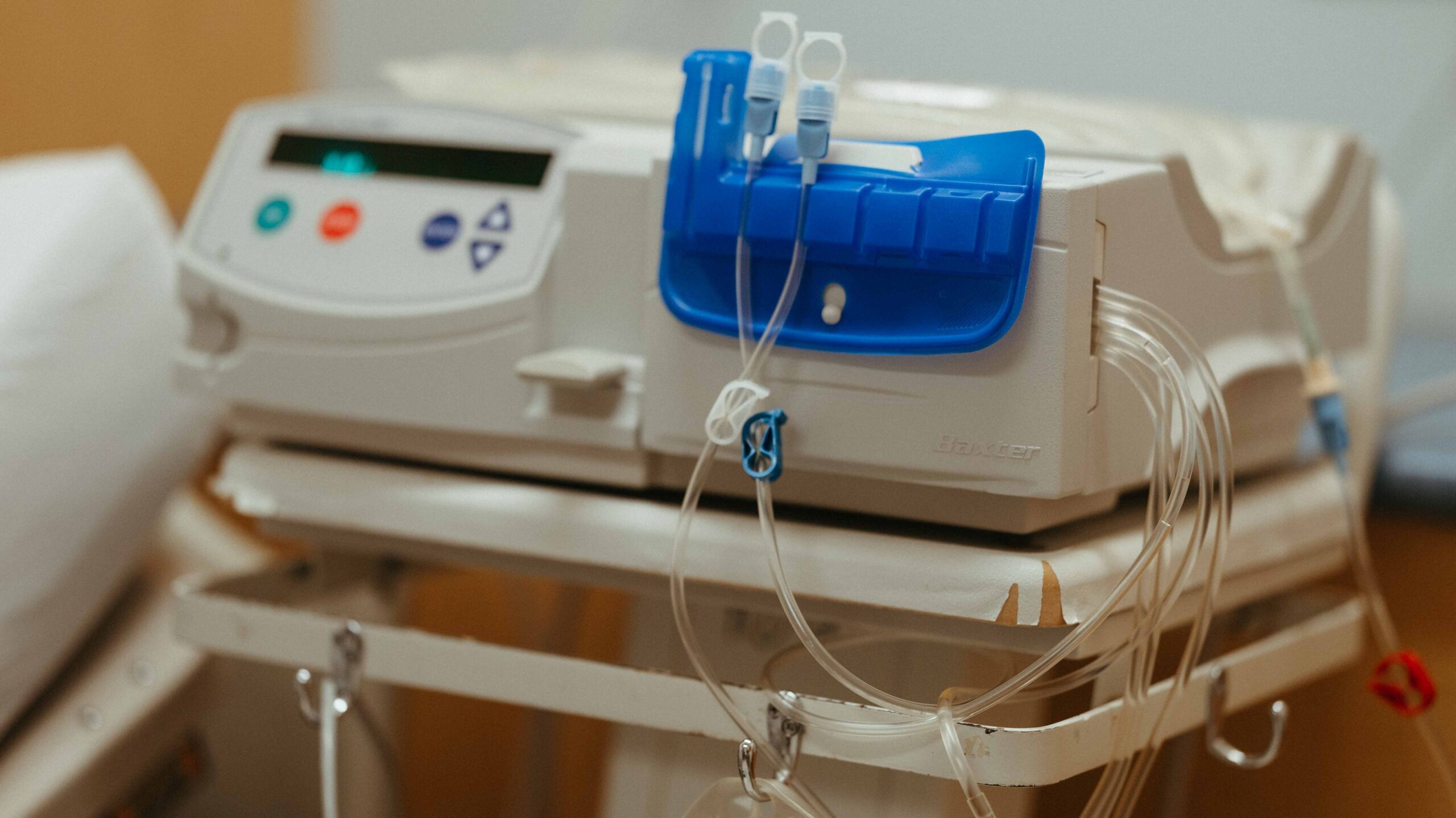 A peritoneal dialysis machine