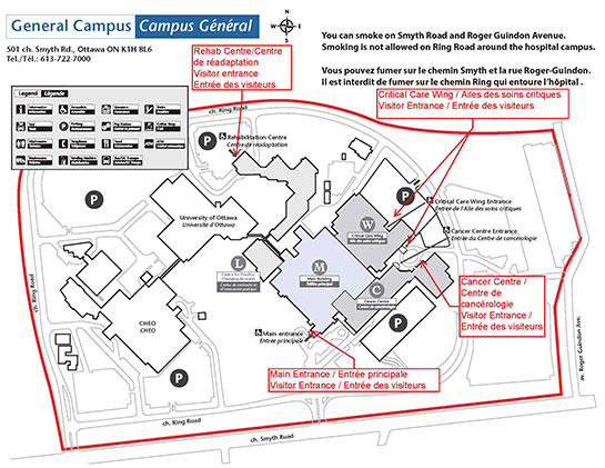 General Hospital Entrance Map