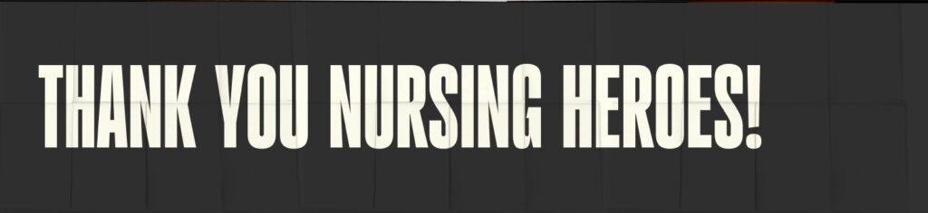 Thank you nursing heroes poster
