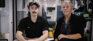 Cindy Gill, social worker with The Ottawa Hospital, and Scott Farrell, primary care paramedic with the Ottawa Paramedic Service.