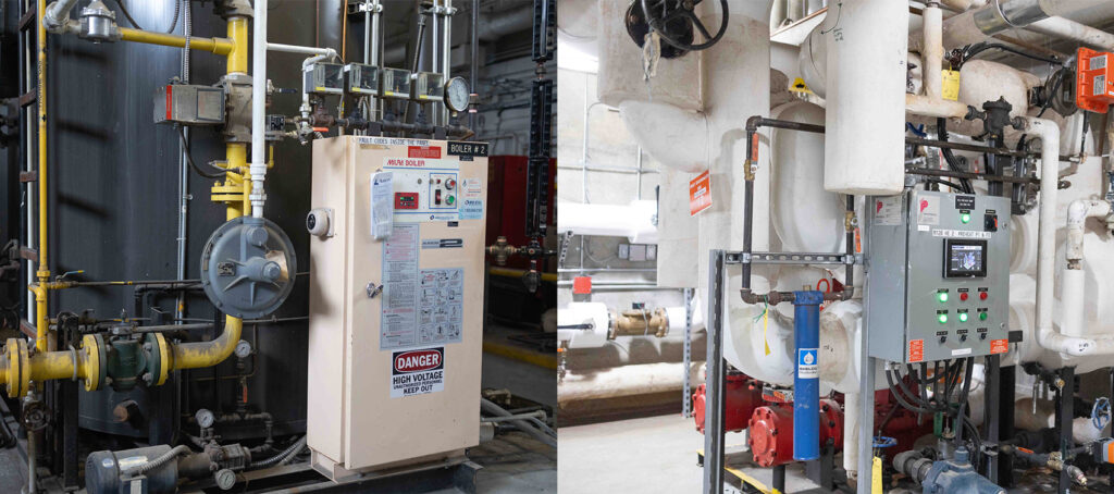 The boiler system and heat exchanger