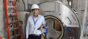 Dr. Miller MacPherson and the MR-Linac radiation therapy system