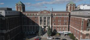 An exterior shot of the main building at The Ottawa Hospital’s Civic Campus.