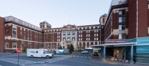 An exterior shot of the main building at The Ottawa Hospital’s Civic Campus.