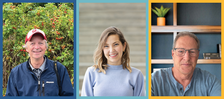 Three patients who participated in clinical trials (from left to right): Christopher Wanczycki, Alicia Hilderley and Jonathan Love.